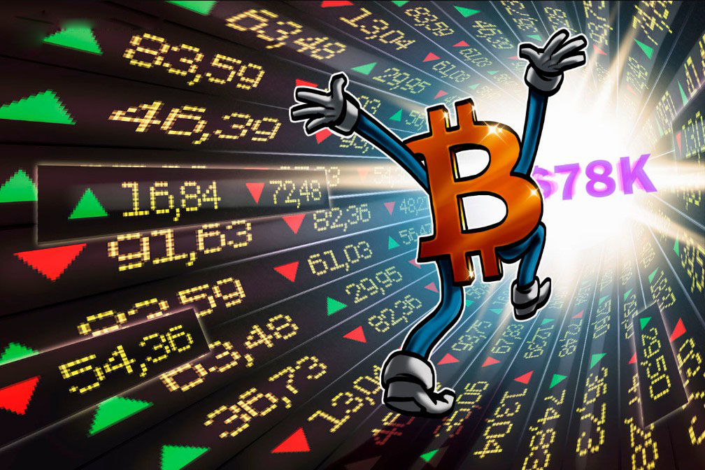 比特币（BTC）冲高7.8万美元后现“超买”信号，市场警惕深度回调