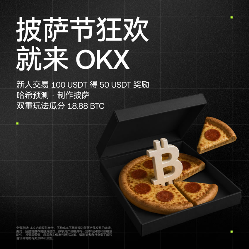披萨节就来 OKX！18.88 BTC 等你瓜分