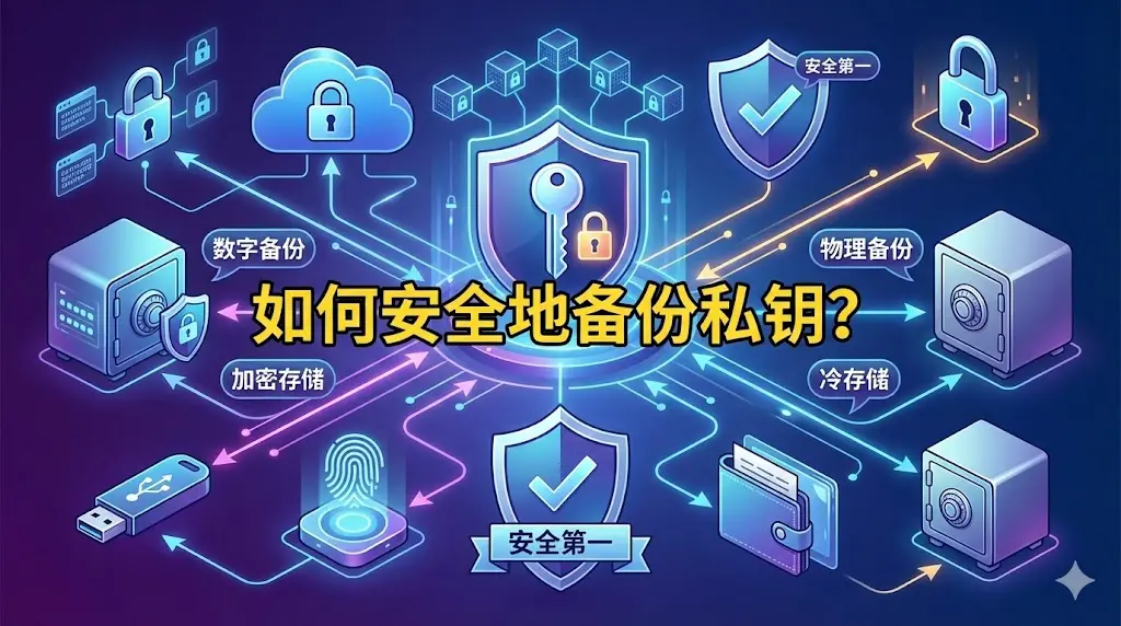 如何安全地备份私钥？除了写在纸上，还有哪些高级备份法？