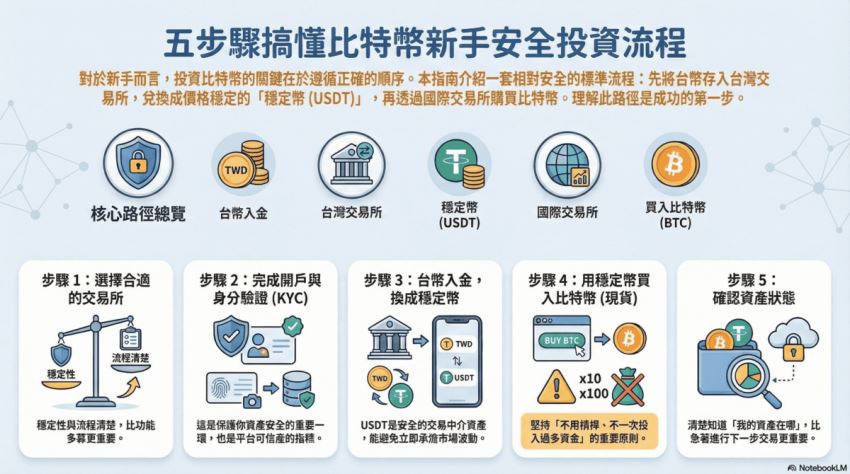 比特币投资5步骤流程