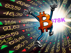 BTC突破7.8万美元触发超买预警，深度回调风险加剧