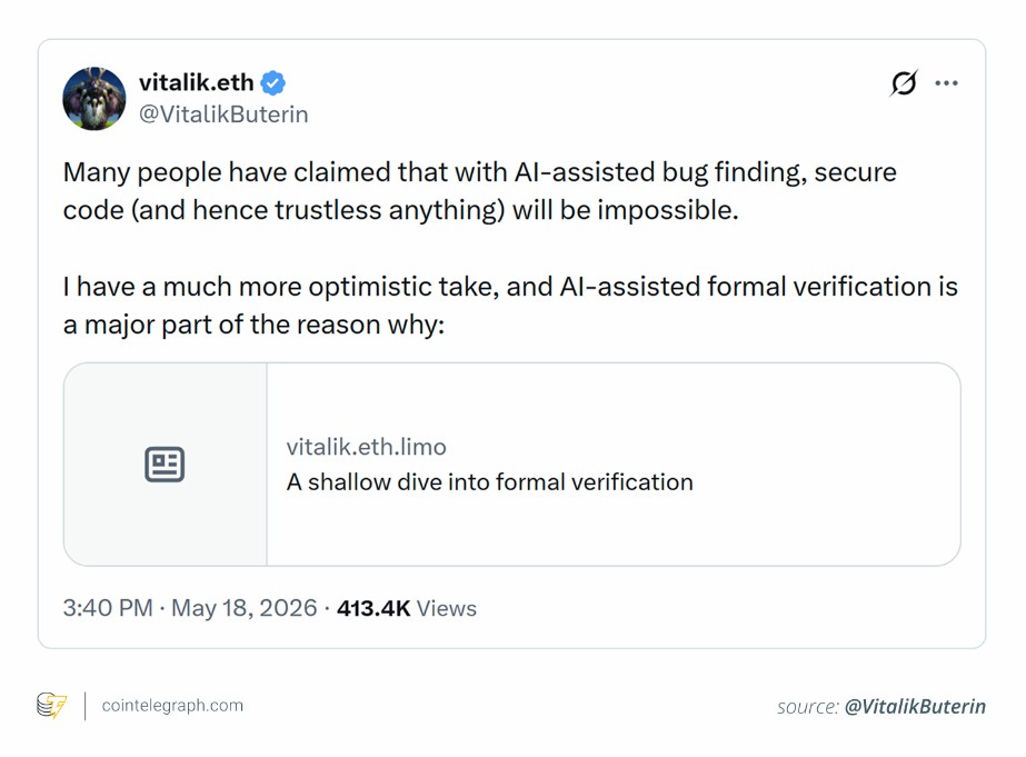 维塔利克：AI 助形式化验证