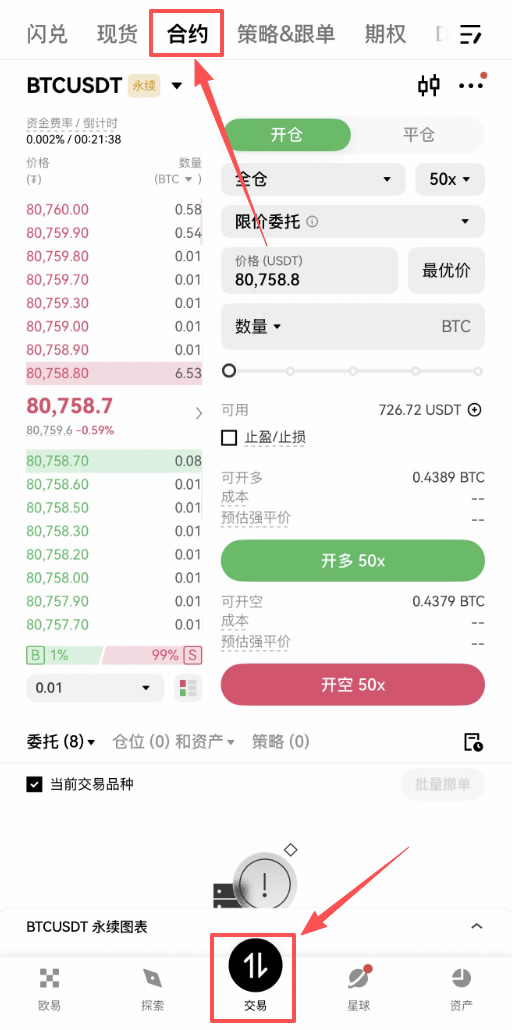 什么是止盈止损单的双向设置？欧意OKX合约高级风控委托教学