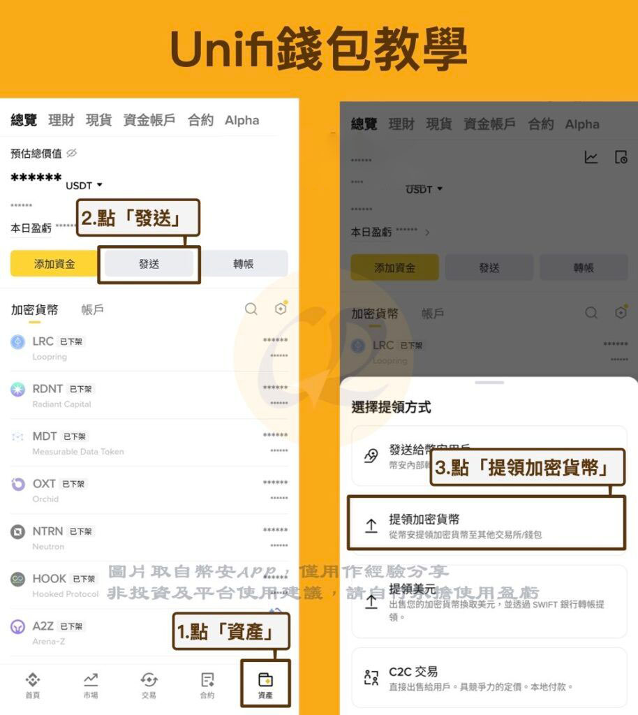 如何把USDT 转入Unifi 钱包？_图2
