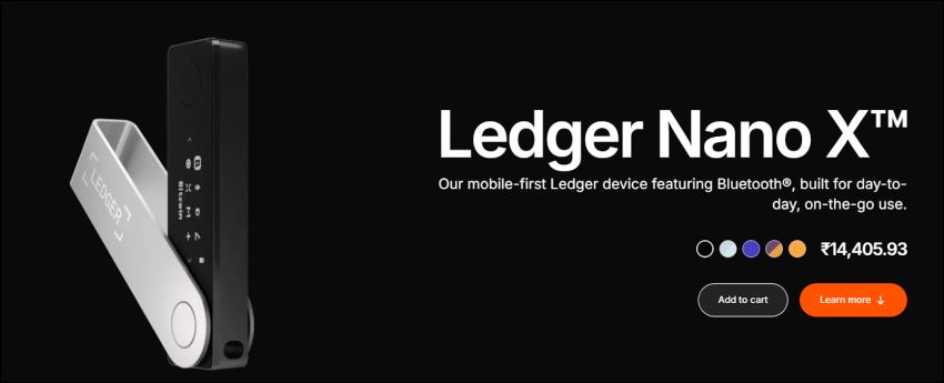 1.&nbsp;Ledger Nano X：最安全的冷存储加密货币钱包