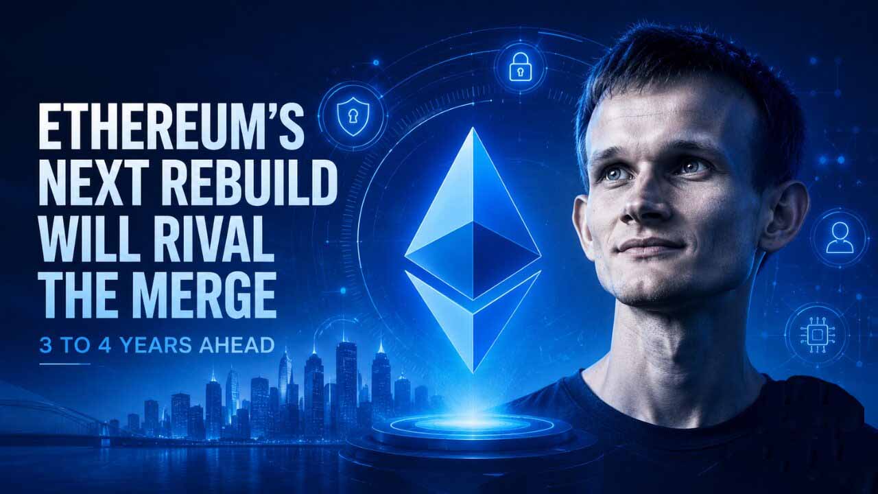 Vitalik Buterin：以太坊的下一次重建将与合并相媲美，耗时三到四年