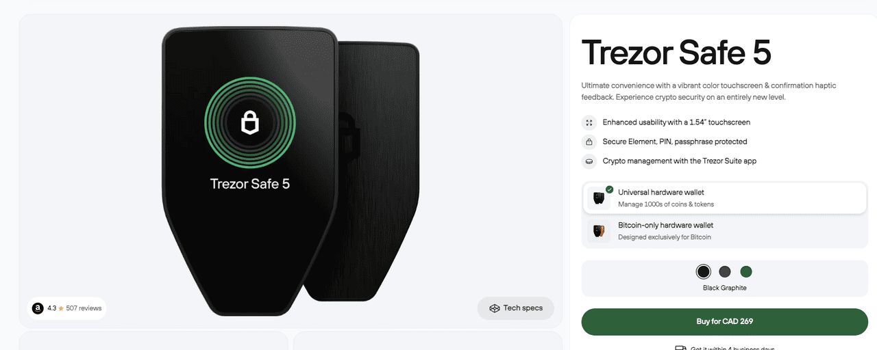 什么是Trezor Safe 5？如何使用Trezor钱包？新手完整指南