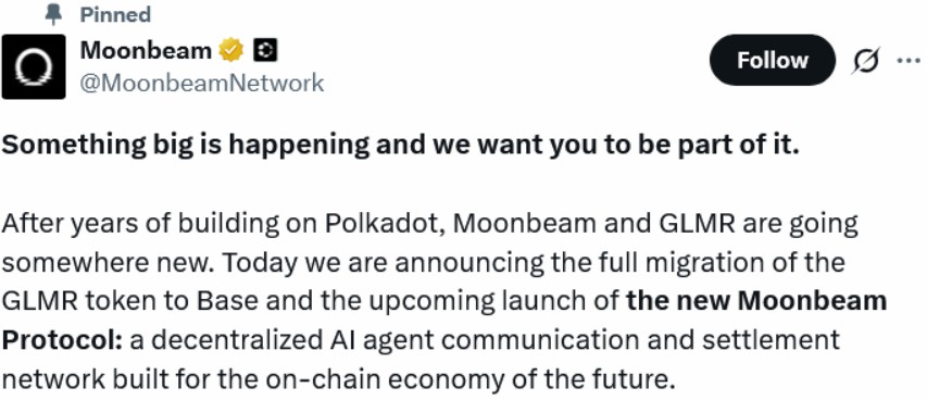 Moonbeam迁Base 聚焦AI代理