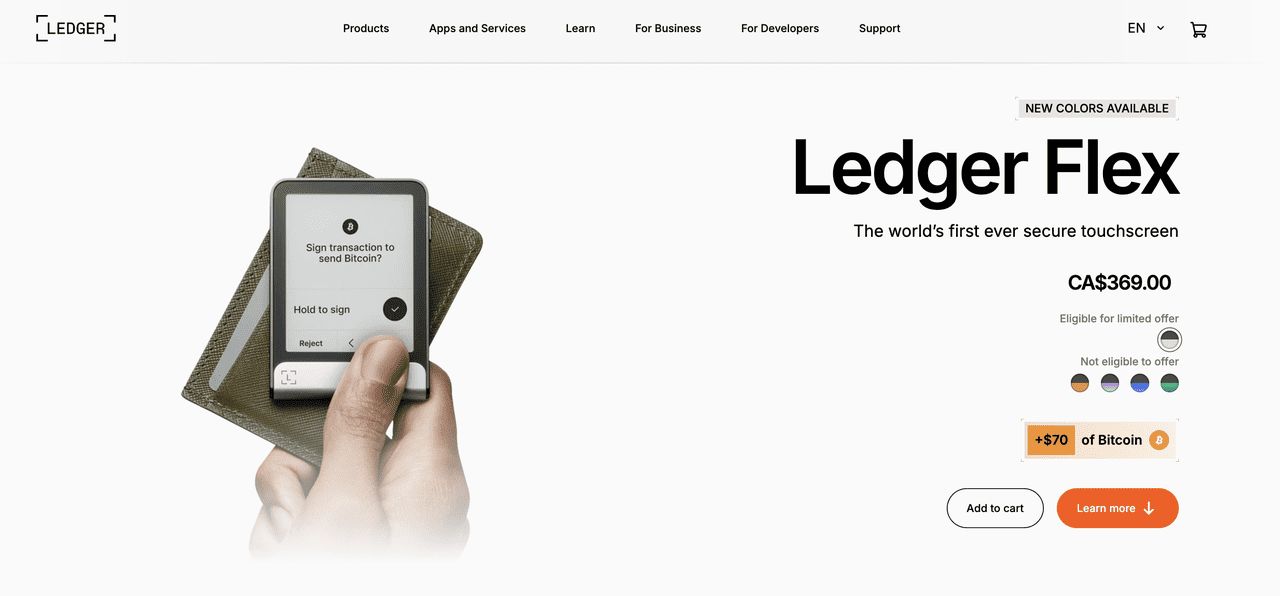 Ledger Flex 硬件钱包全解析：核心功能与上手指南