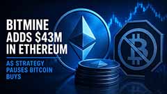 BitMine逆势加仓4300万美元ETH，持仓逼近5%目标