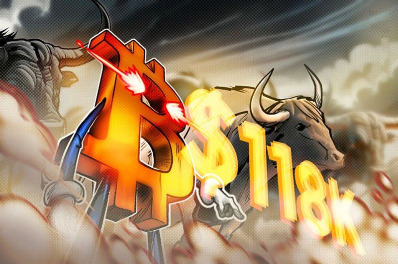 比特币(BTC)多头若重夺11.8万美元,将迅速测试历史新高