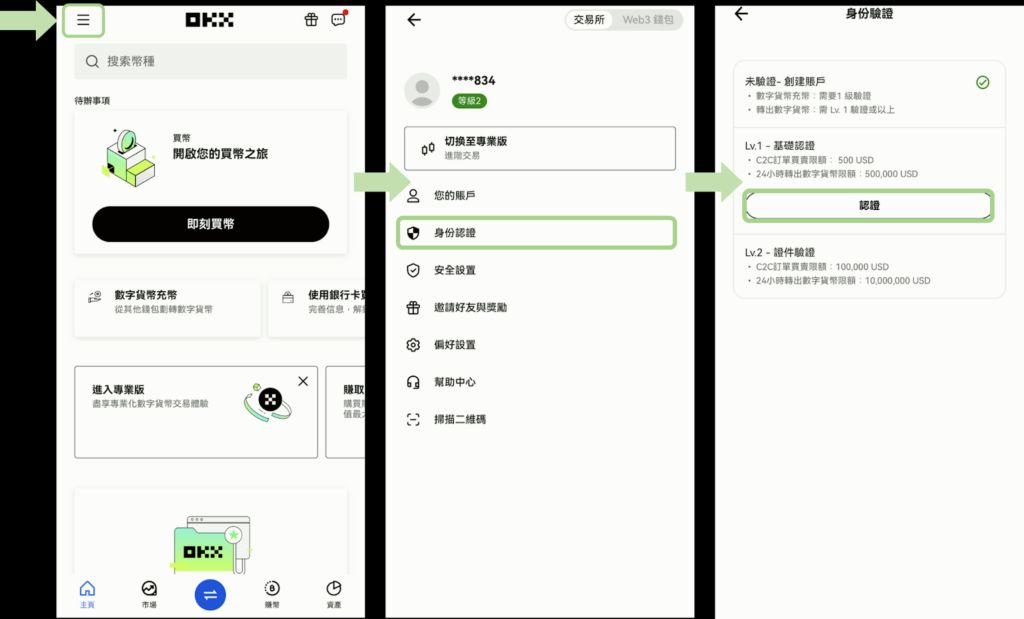 OKX实名认证（记得完成KYC 认证，才能使用）_图2