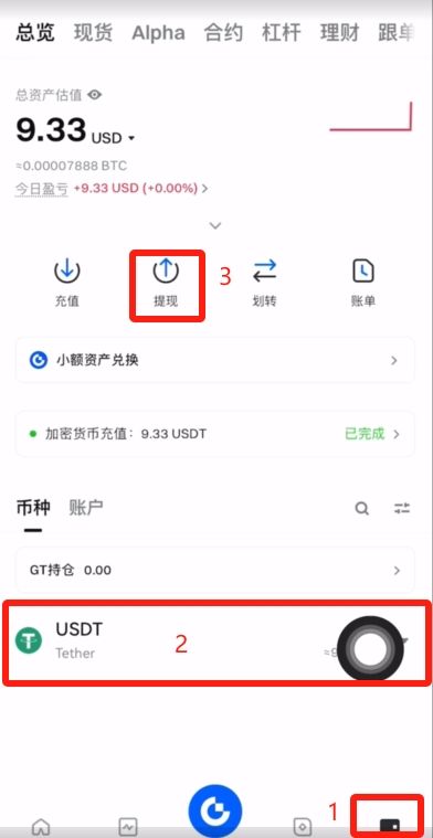 Gate交易所充USDT和提USDT的流程_图11