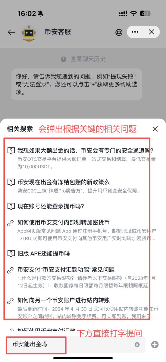步骤二：输入问题并点击任一回应
