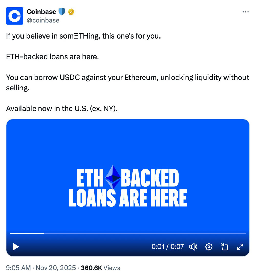 ETH抵押贷上线，链上规模超12.5亿