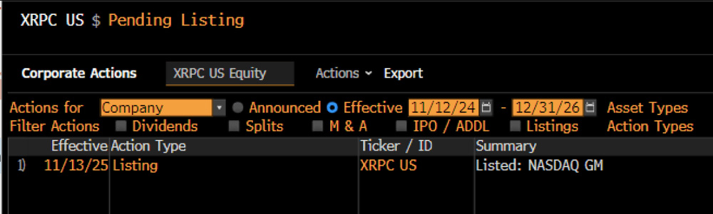 什么是 XRPC？现货 ETF 解释