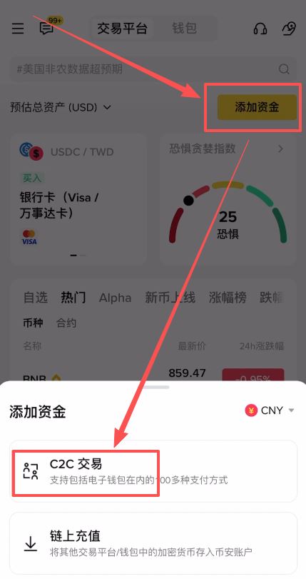 币安交易所购买USDC指南