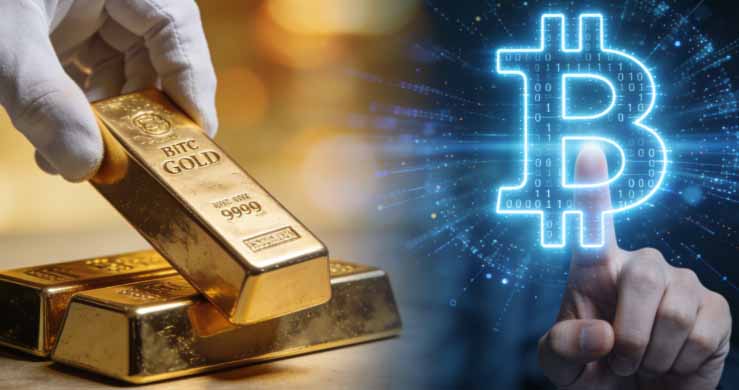 2025年资产回顾：金价飙升70%，比特币为何败北避险之争？