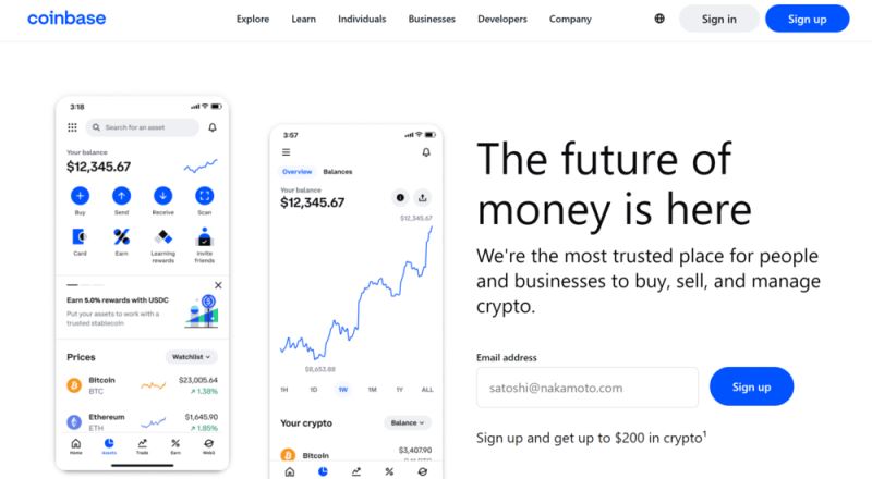 Coinbase — 最适合初学者