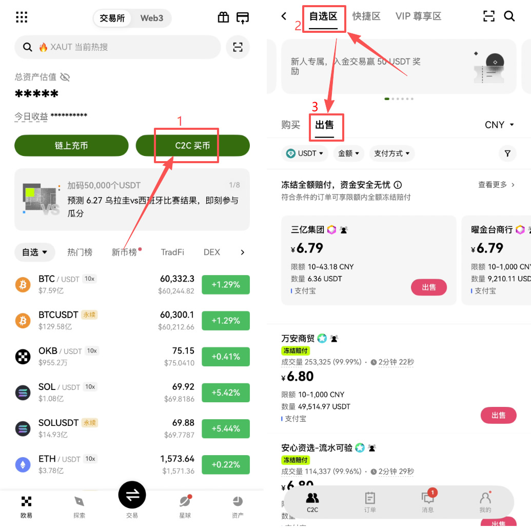 新手第一次从欧易(OKX)出金/提现人民币保姆级教程（2026最新）