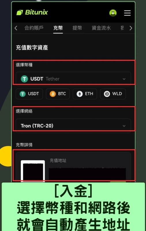 Bitunix交易所如何入金？_图11