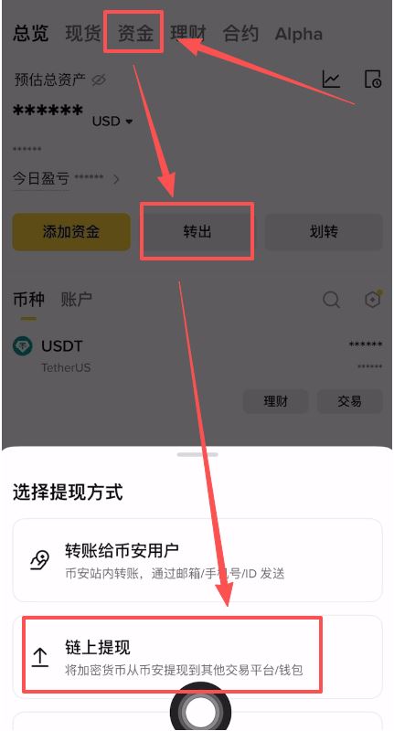 4. 充值第二步：从其他平台提现（以币安为例）