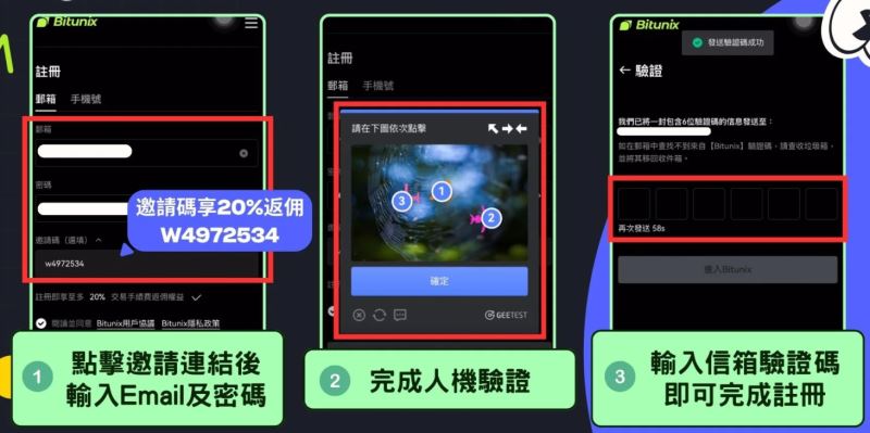 Bitunix交易所注册3步骤快速完成_图4