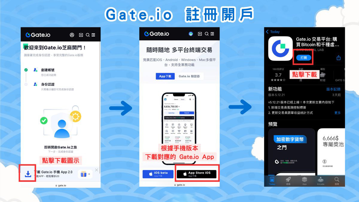 Gate.io&nbsp;注册开户步骤三：下载Gate.io 手机App