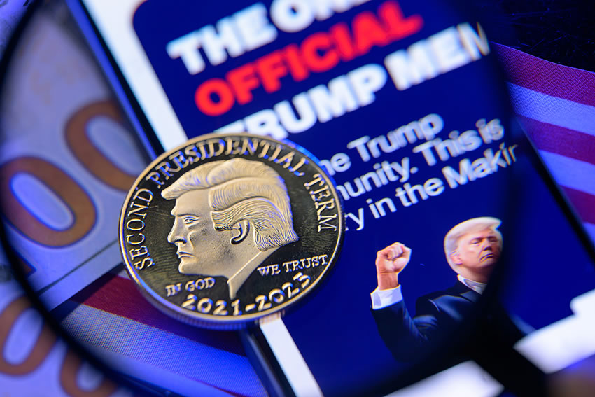 特朗普午餐宴刺激TRUMP代币需求，势头强势还要继续上涨？