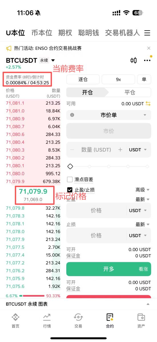 资金费率计算公式