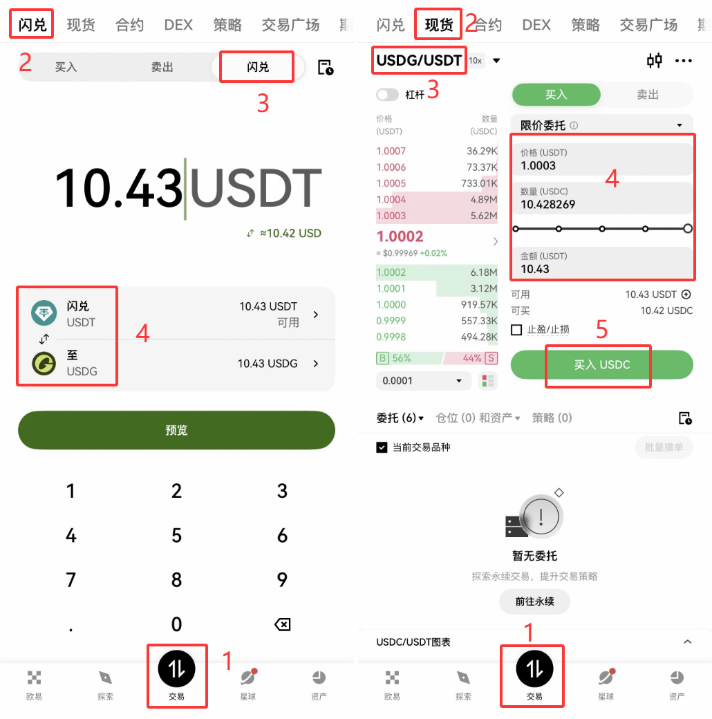 如何在欧易OKX买入USDG并获取10%年化收益