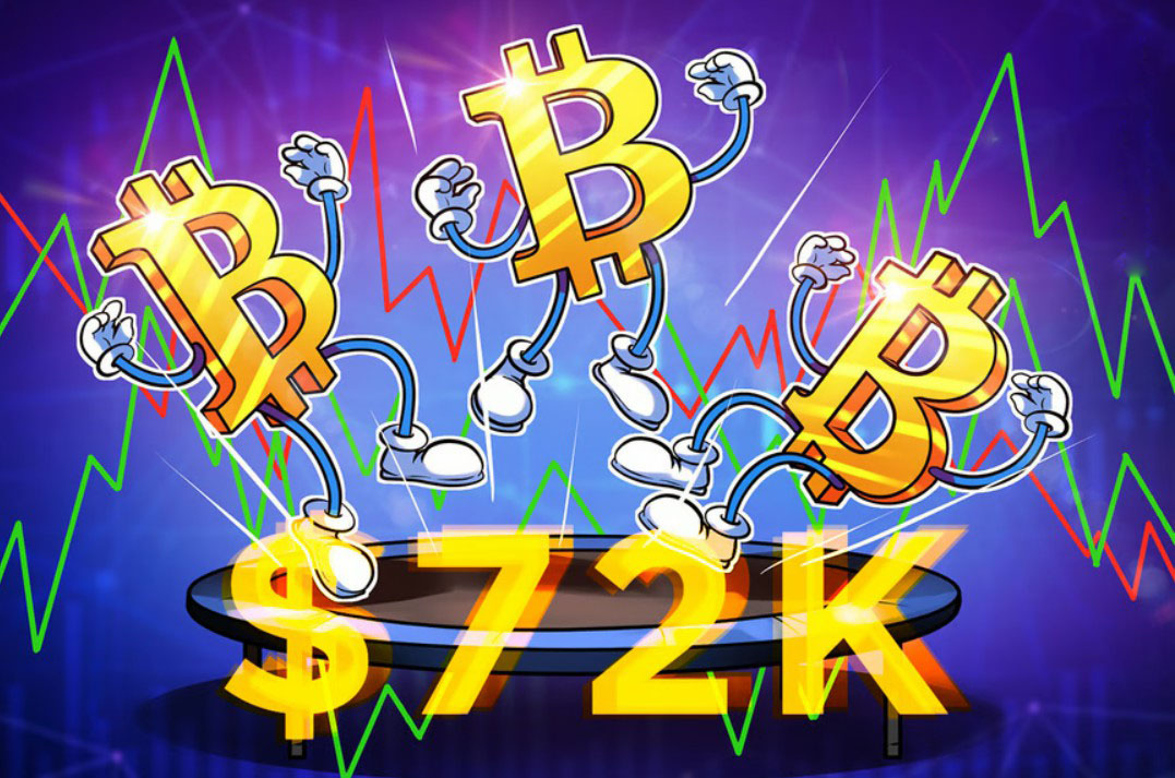 比特币（BTC）50天趋势线反弹，7.2万美元能否站稳？