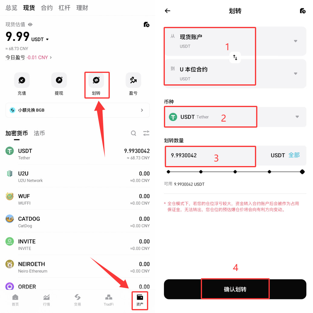 Bitget新手入门：如何完成第一笔合约交易