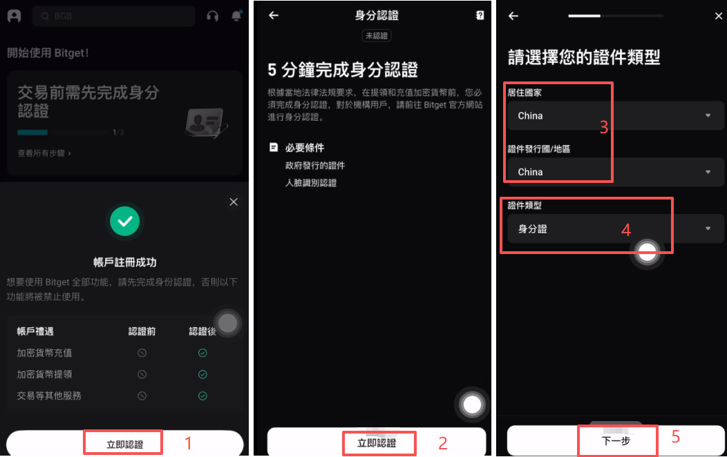 Bitget实名认证（KYC）流程