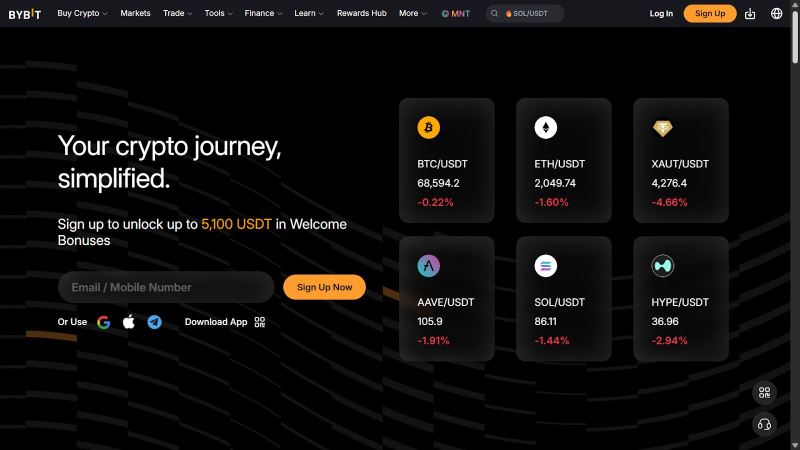 8. Bybit：最适合期货和杠杆期权
