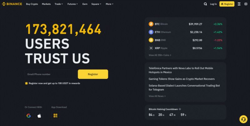 3. Binance –&nbsp;最适合选择多种订单类型