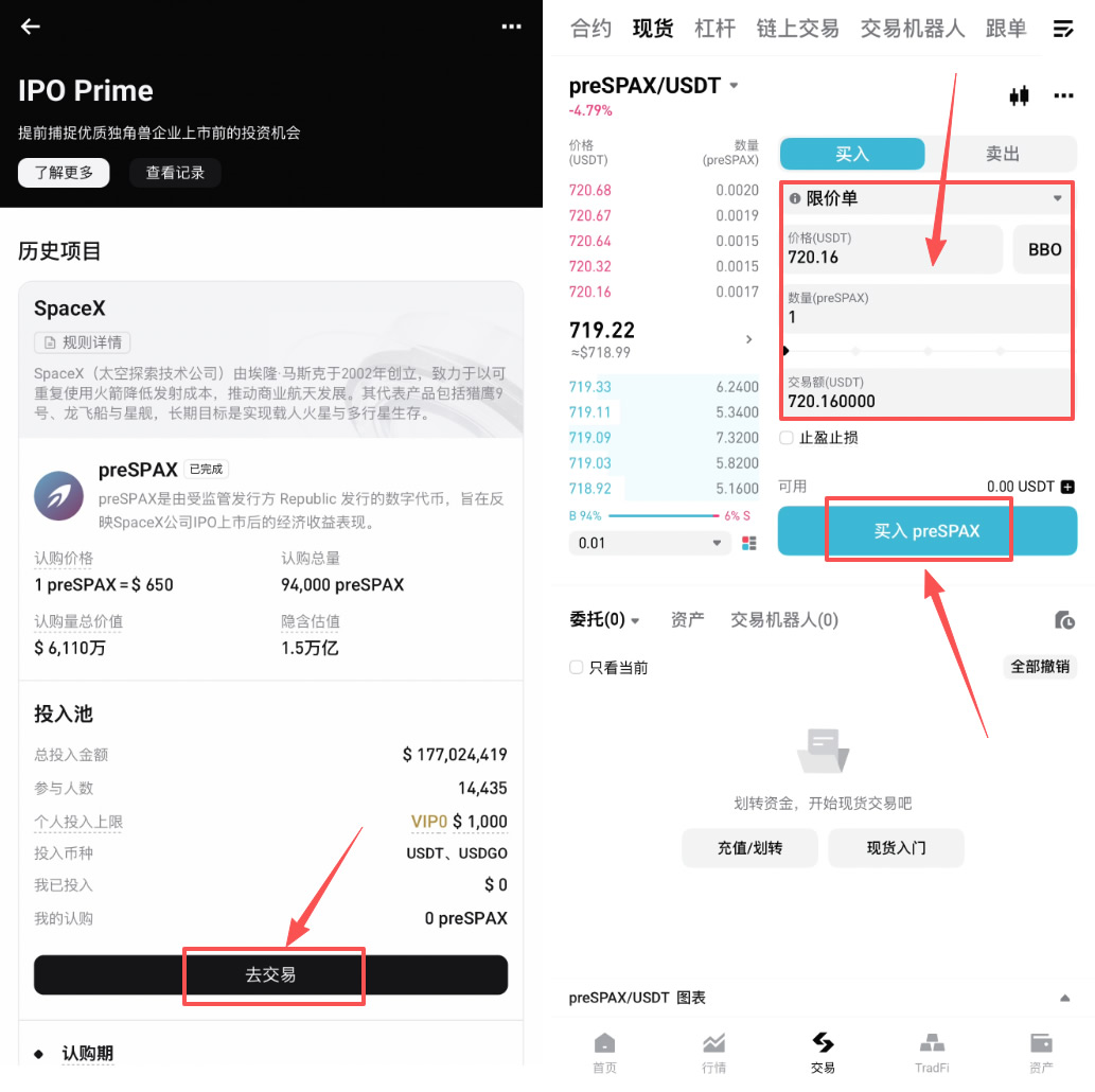 如何认购Bitget IPO Prime项目OpenAI (preOPAI)？