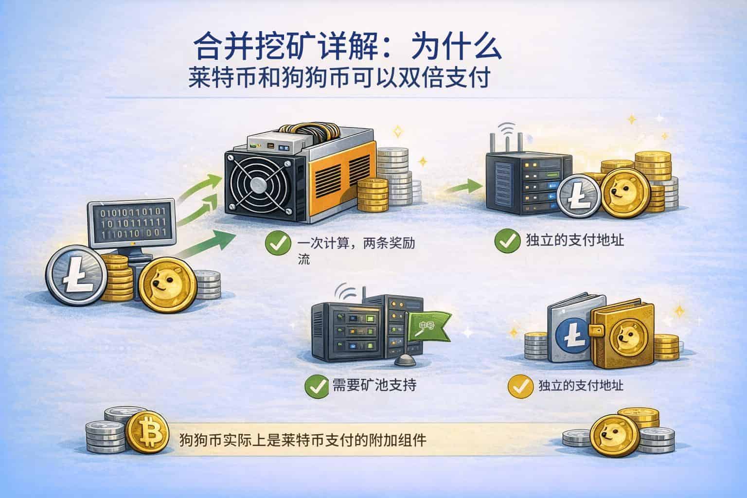 合并挖矿详解:为什么莱特币和狗狗币可以让你获得双倍收益