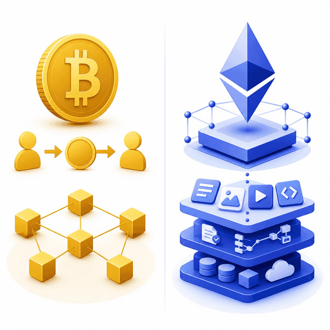 区块链入门指南：从钱包原理到BTC与ETH的核心差异