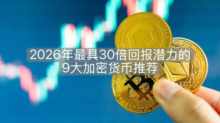 2026年最具30倍回报潜力的9大加密货币推荐