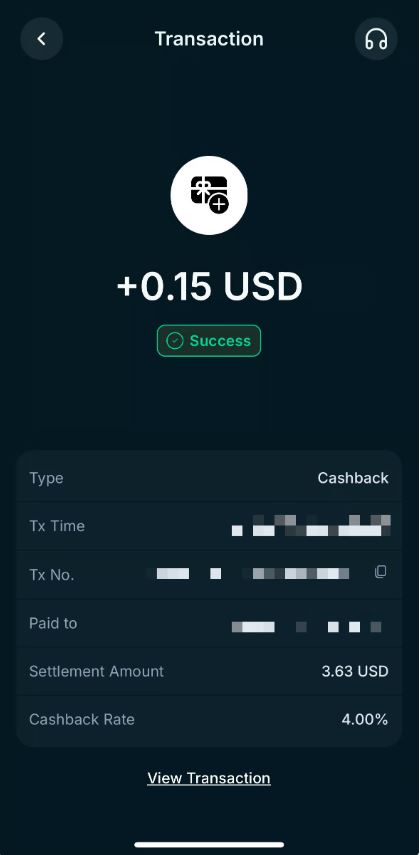 我的实测：4% Cashback 真的拿到（2026-04）