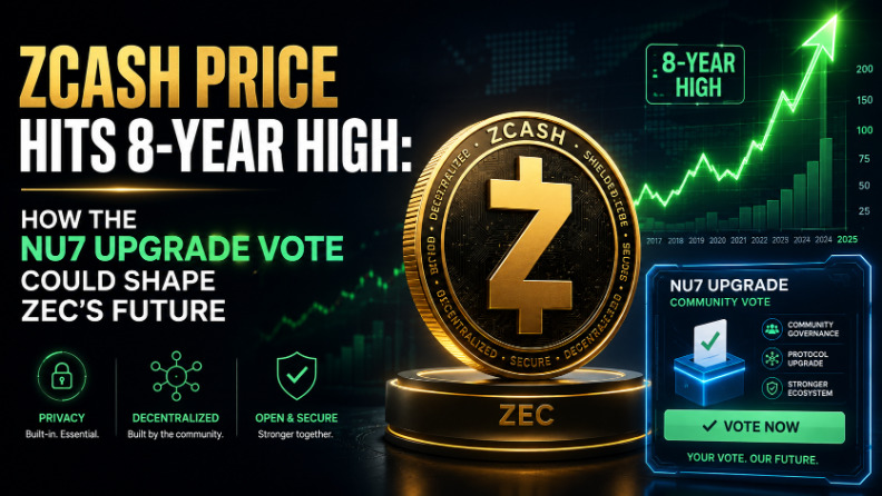Zcash价格触及8年高点：NU7升级投票如何塑造ZEC的未来？