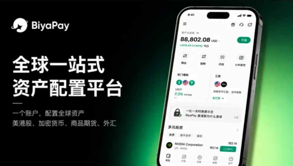 BiyaPay从支付迈向一站式资产管理，拓展全球多元金融服务版图引市场瞩目