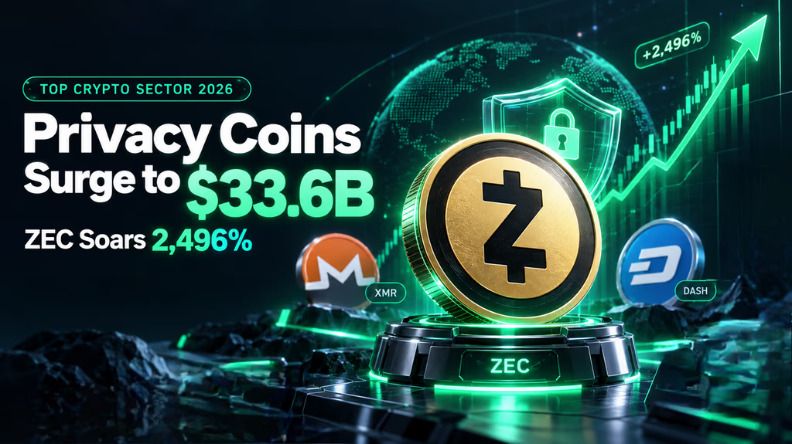 隐私币市值突破336亿美元，Zcash暴涨25倍领跑加密市场
