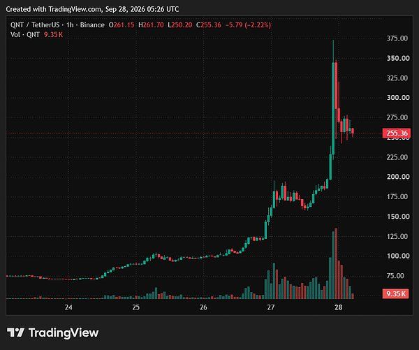QNT暴涨超300%