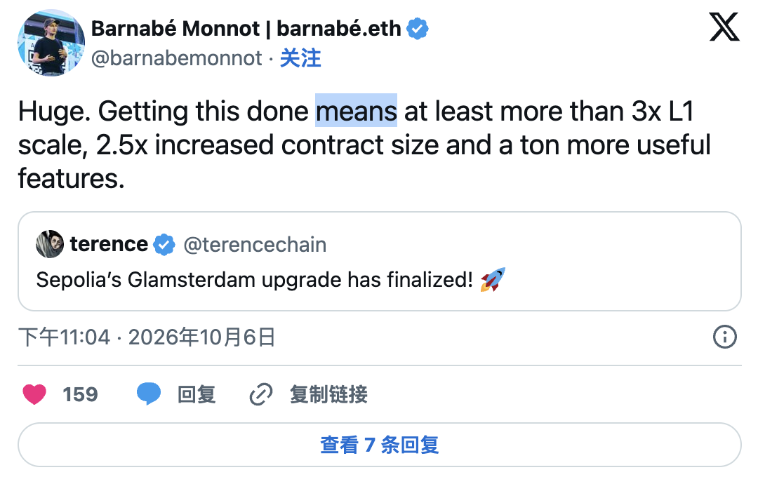 以太坊Glamsterdam升级上线测试网