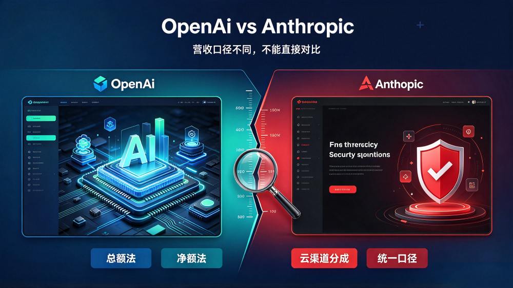 万亿估值背后藏数字口径游戏，OpenAI与Anthropic营收统计规则不同，数据无法直接横向对比