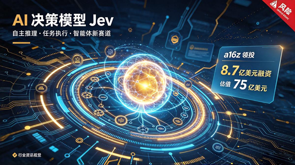 a16z领投AI决策新贵Jev，数周融资8.7亿估值破75亿