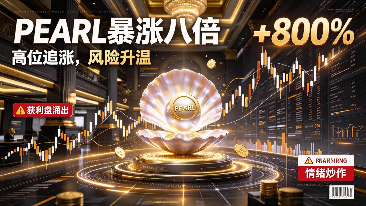 PEARL（珍珠币）价格大涨8倍热度拉满，暴涨之后为何反而更偏向看空后市